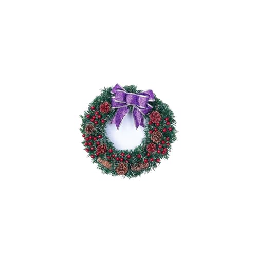 Couronne de Noël pour décorations extérieures de maison de fête