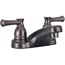 Dura Faucet DF-PL700L-VB RV Bathroom Faucet with Classical Hot and Cold Handles Venetian Bronze