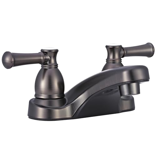Dura Faucet DF-PL700L-VB RV Bathroom Faucet with Classical Hot and Cold Handles (Venetian Bronze)