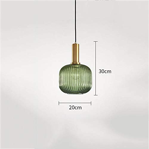 Suspension de couches de lampe verte E27 et plafonnier moderne noir de restaurant