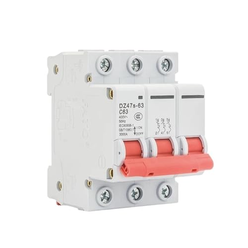 Disjoncteur AC 3P 25A haute capacité de rupture 4.5/6KA pour tableau électrique triphasé
