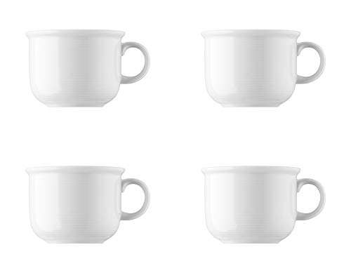 Thomas Trend 11400-800001-14742 - 4 tazze da caffè in porcellana, colore: Bianco