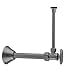 Jaclo 5812-71CT-SN 5/8" x 3/8" OD Compression Valve Kit with Cover Tube and Bell Escutcheon, Satin Nickel