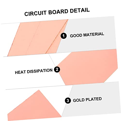 DOITOOL Placa De Circuito Ccl 20Pcs Para Placa De Protótipo De Circuito Placa Revestida De Face Únic