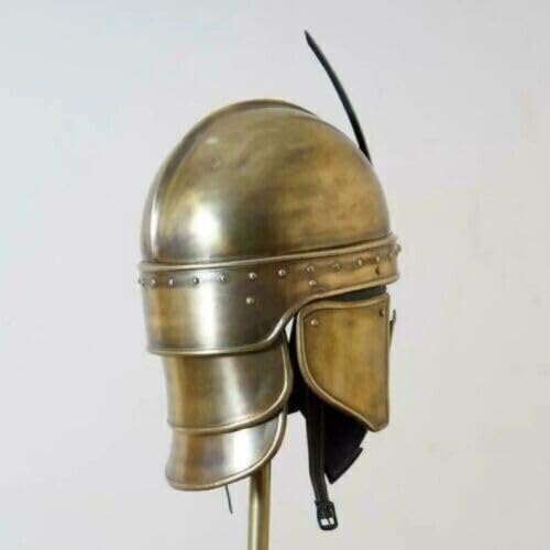 Helmet Medieval Armor Armour Knight Roman Spartan Crusader Costume Helmet