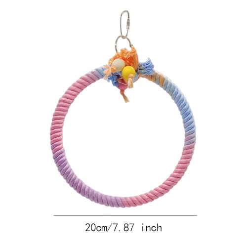 Baoblaze Suporte de balanço para pássaros, brinquedo pendurado, leve, multifuncional, brinquedo de m