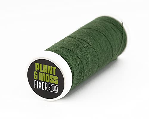 NatureHolic - Moss & Plant Fixer I ideal für Wurzeln und Steine I dunkelgrün und unauffällig I für Moos und Aufsitzerpflanzen I zersetzt sich nicht I 200m