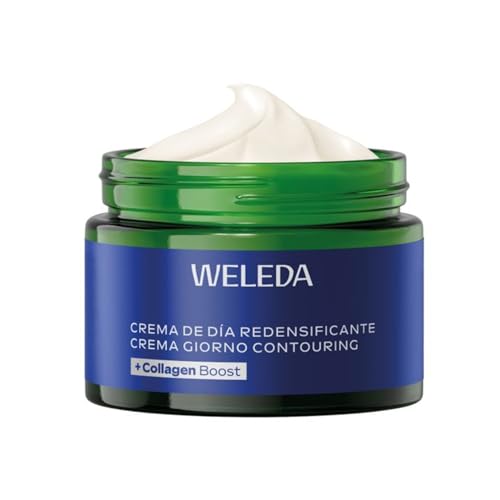 Weleda - Crema Facial de Día, Redensificante, Equilibra e Ilumina, Aumenta el Colágeno de la Piel, Antiedad, 100% Natural, con Genciana Azul y Edelweiss, No Comedogénica, Vegana, Pieles Maduras-40 ml