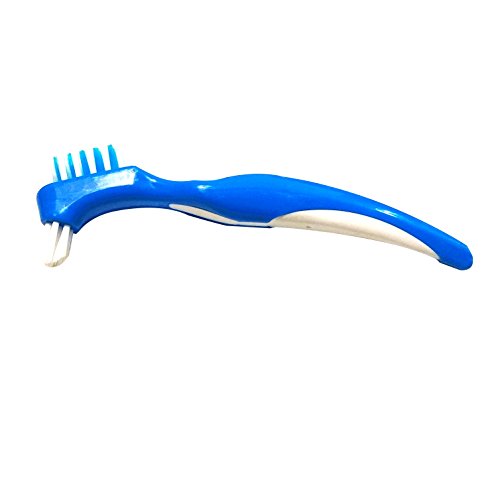 Y-Shape Denture Dedicated Brush Toothbrush Dual for False Teeth Brush Heads Total Cleaning 2 Pieces