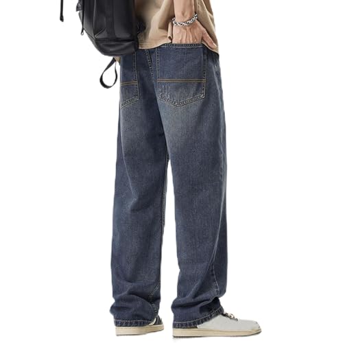 Baggy Jeans for Men Relaxed Fit Wide Leg Denim Pants Hip Pop Skater Streetwear Jeans Loose Straight Leg Jeans