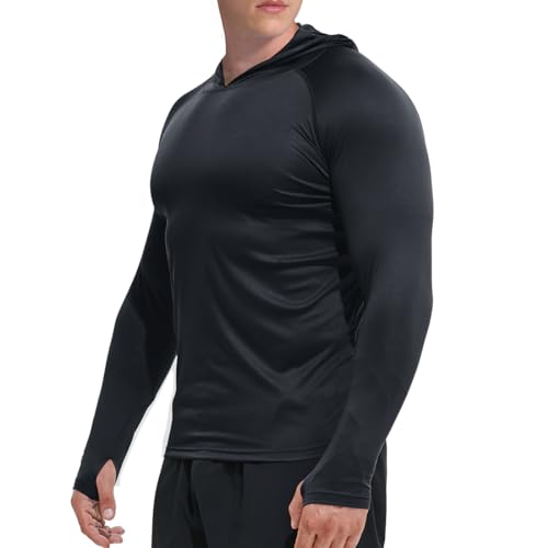 Sweat à capuche homme protection solaire UV manches longues rashguard GKVK