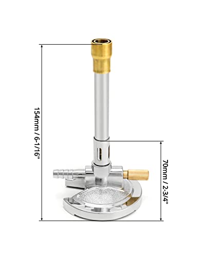 Qwork WD7718 Lab Bunsen Burner With Flame Stabilizer And Gas Control thumb #5