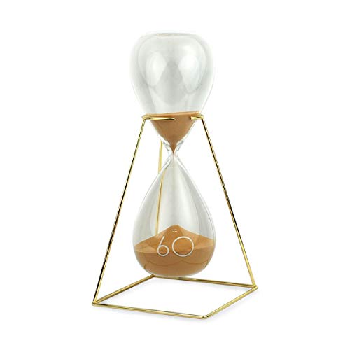 Sablier 60 min en verre original de 33 cm pour un bureau zen et chic
