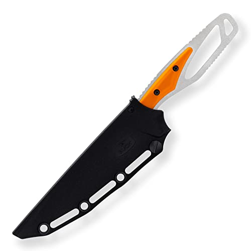 Buck Knives 636 Paklite Processor Select Fixed Blade Hunting Knife, 5 3/4" 420HC Steel Blade, Fiberglass Handle, with Sheath
