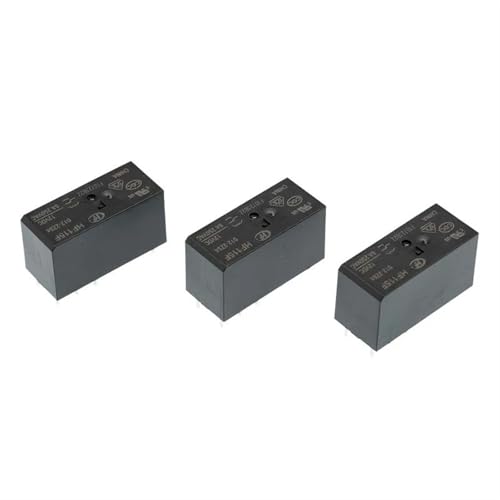 Relé de potencia HF115F de dos grupos conmutados y 8A de capacidad pack de 5