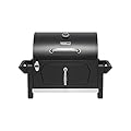 Grills House Portable Charcoal Grill with Two Side Handles, Compact Outdoor Charcoal Grill for Travel, Picnic, Tailgate, and Campsite Cooking, CD-AMZ-1519, Black