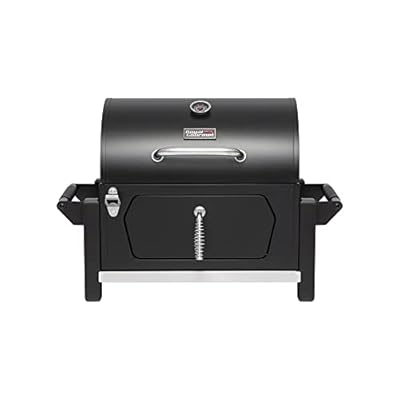 Grills House Portable Charcoal Grill with Two Side Handles, Compact Outdoor Charcoal Grill for Travel, Picnic, Tailgate, and Campsite Cooking, CD-AMZ-1519, Black