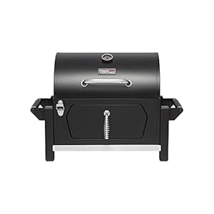 Royal Gourmet CD1519 Portable Charcoal Grill with Side Handles and Bottle Opener, Ideal for Outdoor BBQ, Picnic, Tailgate and Campsite, Black