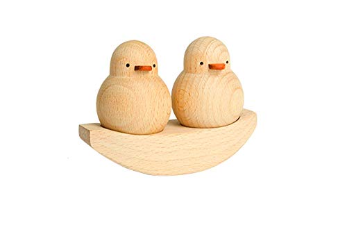 Home Decoration Furnishing Dekorative Akzente, Freundschaft, handgeschnitzt, niedliche Ententierskulpturen, Holz Statue Ornament, kreatives Geschenk, Hochzeit, Jahrestag Cover