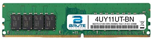 Brute Networks 4UY11UT-BN - 8GB PC4-21300 DDR4-2666MHz 1Rx8 1.2V ECC UDIMM (OEM PN # 4UY11UTɑ)