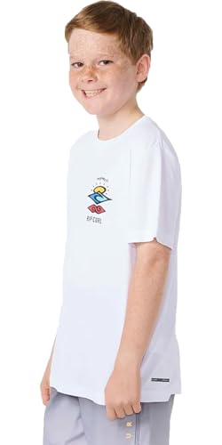 Rip Curl Boys' Icons Surflite UPF 50+ Sun Protection Short Sleeve Rashguard2