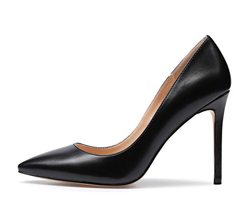 Image of Castamere Womens High Heels Pointed-Toe Slip-on Stilettos Pumps 4Inch Heel Shoes
