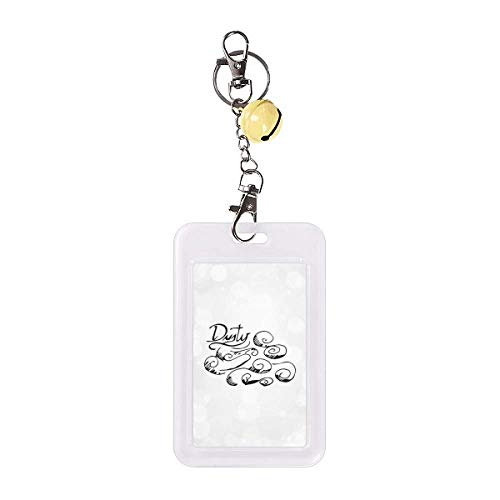 Protège-carte de crédit motif nuageux et cloche jaune pour vos déplacements