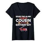 Sound The Alarm Cousin Birthday Boy Fire Truck