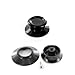 DL-pro Lot de 2 poignées de rechange universelles pour couvercle de casserole Ø 66 mm Noir