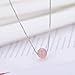 Produktbild CKAWM Halskette Rosa Wassertropfen Perlen Silber Farbe Anhänger Halskette Für Frauen Schmuck Beste Urlaub Oder Geburtstagsgeschenk Für Frauen Und Mädchen