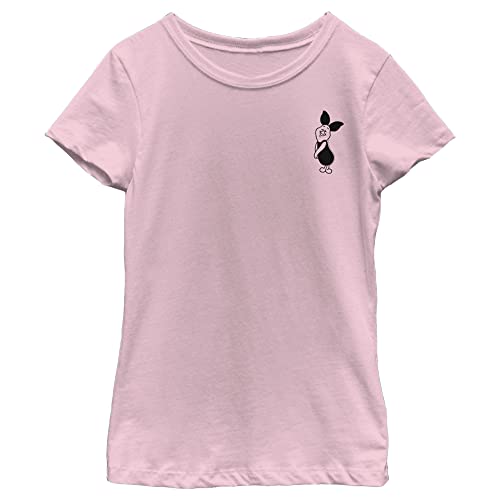 Disney Winnie The Pooh Vintage Line Piglet Girl's Solid Crew Tee
