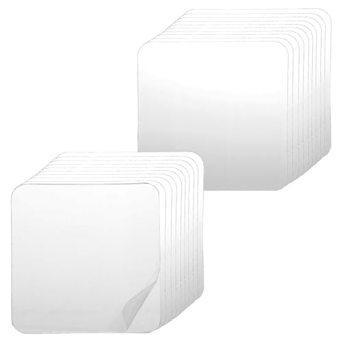20 Stück Doppelseitige Klebe Pads Stark Klebepads Doppelseitig Extra Stark Quadratische Doppelseitiges Klebeband Beidseitig Double Sided Tape Transparentes Zweiseitiges für Wände Teppich Fliesen Glas