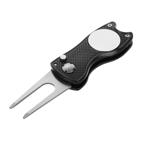 SOPOTUTU 折りたたみ式アルミ合製ゴルフディボット修理ツール ボールマーカー ポケット収納可能 耐久性に 多機能ゴルフアクセサリー