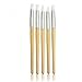 Produktbild Geshig-5pcs Nail Art Pinsel Holzgriff Silikon Dotting Carving Stifte Maniküre DIY Werkzeug
