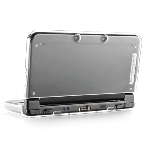 TNP Funda de Cristal Transparente Protector de Nuevo 3DS XL LL Versión 2015 Nuevo Diseño Sin Bisagras Material Plástico Liviano y Duradero Arañazos-Resistente Instalación Fácil