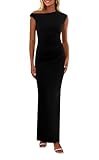 PRETTYGARDEN Women's 2025 Summer Formal Maxi Dresses Sleeveless One Shoulder...