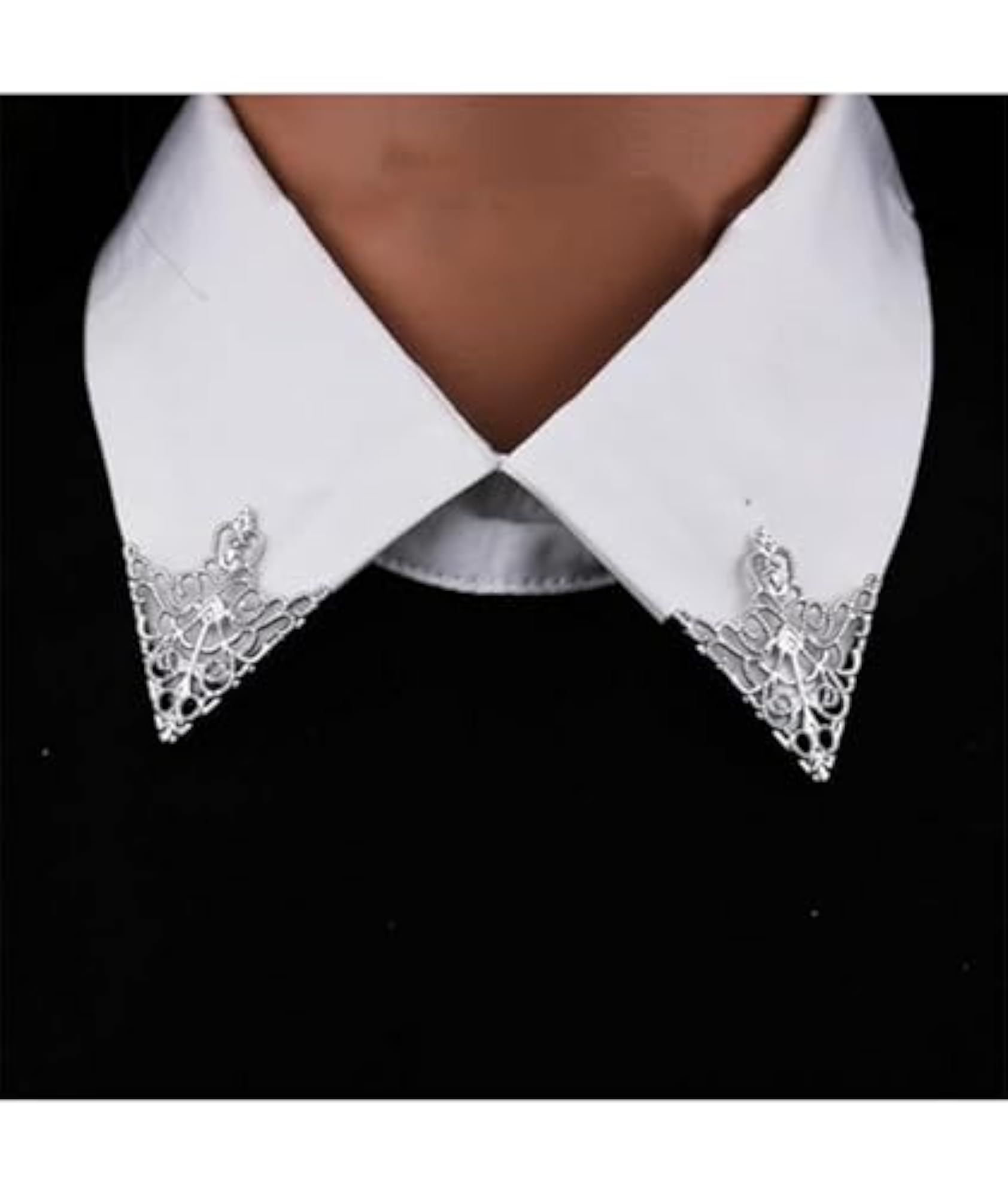 6pcs Men's Collar Pin & Tie Pin Accessories Set, Formal Brooches