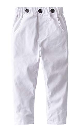 stylesilove Toddler Little Boy Classic Chino Pants with Suspenders for Casual, Formal Wear and Special Occasions2