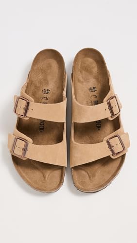 Image of Birkenstock Men's Arizona Sandals, Latte Cream, 13 Medium US