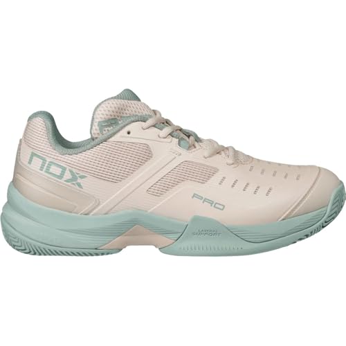 Baskets NOX At10 PRO Blanc et Bleu pour Femme avec amorti maximal Cal26proasfg