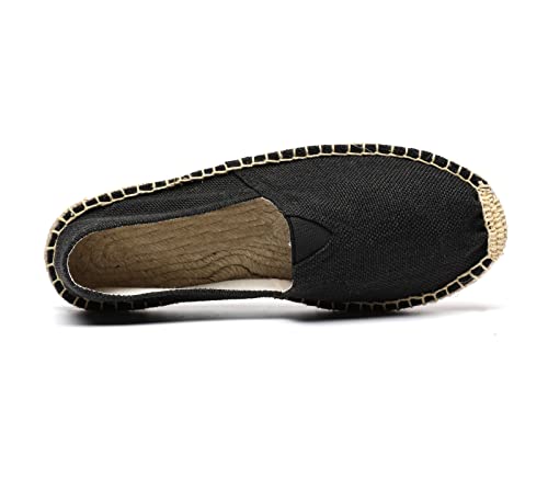 Image of Mintzice Men's Solid Comfortable Slip on Canvas Espadrilles Flat