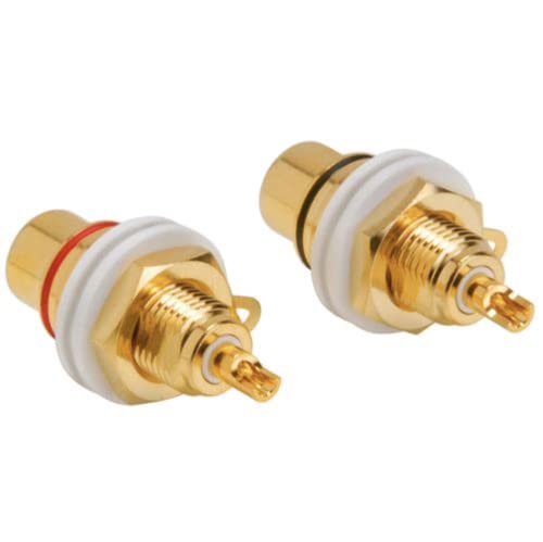 Parts Express Chassis Mount RCA Jack Pair - Thumbnail 2