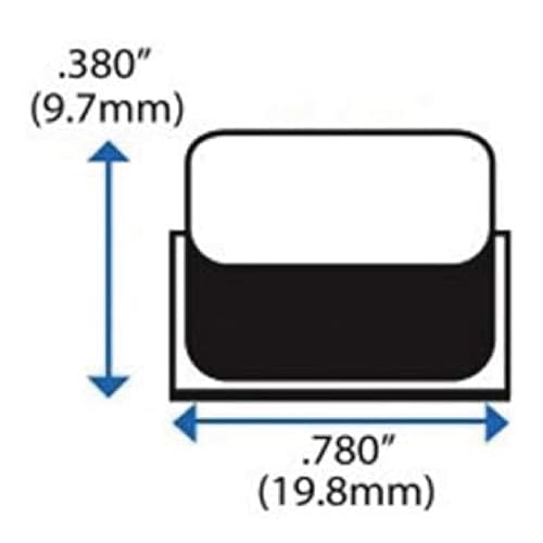 Clear Tall Square Adhesive Rubber Bumper Pads - Rubber Feet for Speakers, Electronics, Furniture, Appliances, Audio Equipment - 20 Pieces