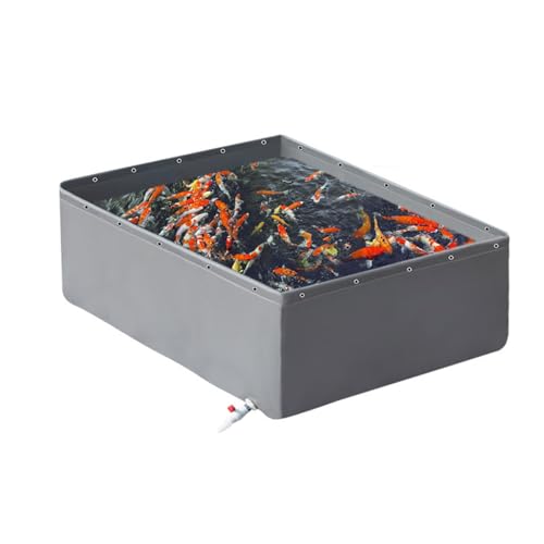 Revêtement en toile PVC flexible et durable pour réservoirs d'eau d'aquaculture - 6 x 3 m - Solution pour étang à poissons extérieur - Sans cadre nécessaire - Résistant aux intempéries et durable