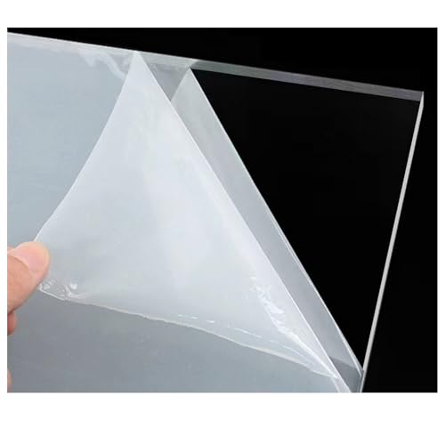 Feuilles acryliques transparentes, 50 cm x 90 cm x 5 mm, 5 mm d'épaisseur, panneaux en plastique acrylique transparent pour décoration, affichage, cadre...
