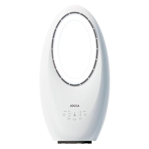 Jocca Ventilador Sin Aspas con Mando, Blanco, 3 Velocidades