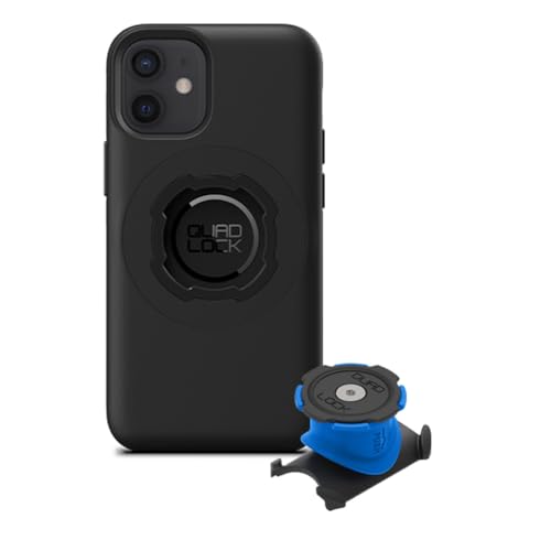 Image of Quad Lock Stem /Handlebar Bike Phone Holder Kit with MAG Phone Case for iPhone 12 Mini