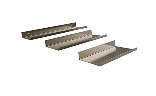 INOXLM Mensola in Acciaio Inox Finitura Satinata