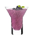 Krosno Martini Glasses Set of 4, 5.1 oz, Shake N°2 Collection | Drinking Glasses for Coctails, Margarita, Manhattan, Lead-Free Crystal Glassware, Aperol Spritz Glasses, Dishwasher Safe