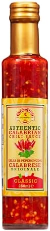 TuttoCalabria Calabrian Hot Sauce - With Calabrian Chili Peppers, 250 milliliters - Made in Italy